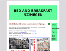 Tablet Screenshot of bedandbreakfastnijmegen.nl